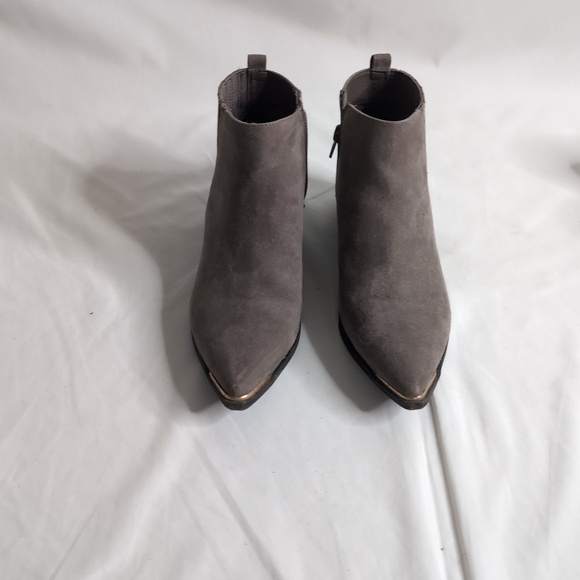 Core Life Taupe Faux Suede Western Boot with Gold detail, Size 7 - Picture 2 of 9